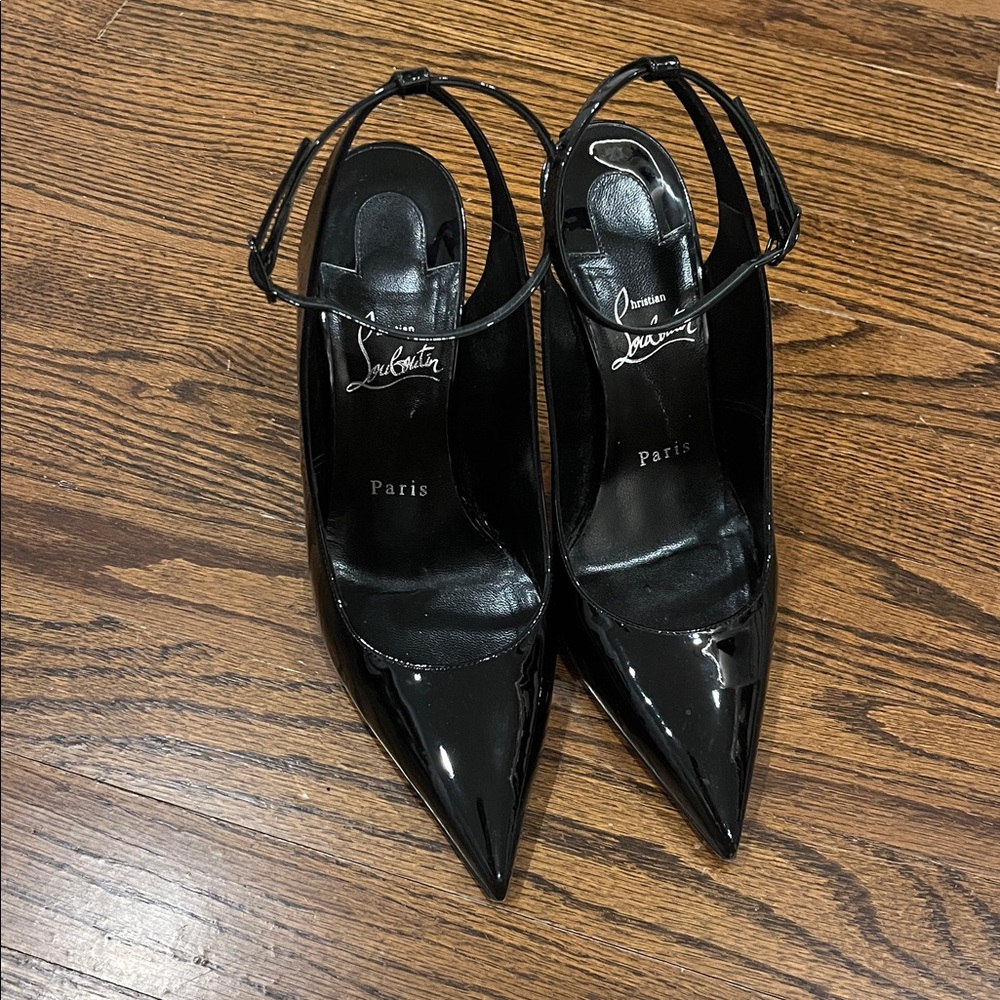Authentic Christian Louboutin Condora sling 100 - Picture 3 of 8